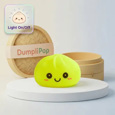 Sunny Yellow Squishy Dumpling Light — squishy dumpling toy