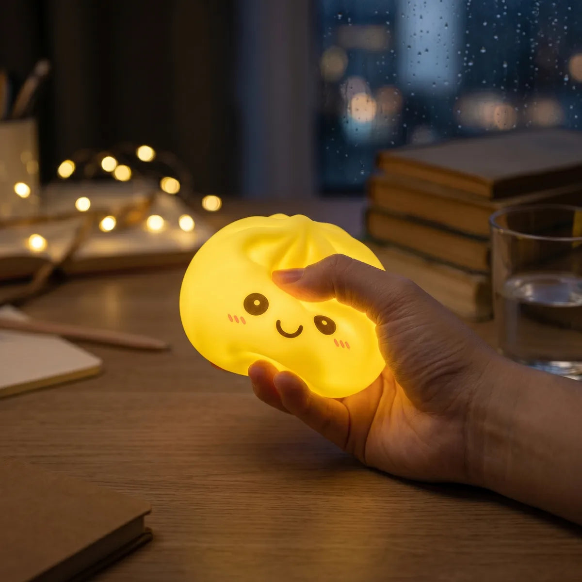 Sunny Yellow Squishy Dumpling Light — squishy dumpling toy