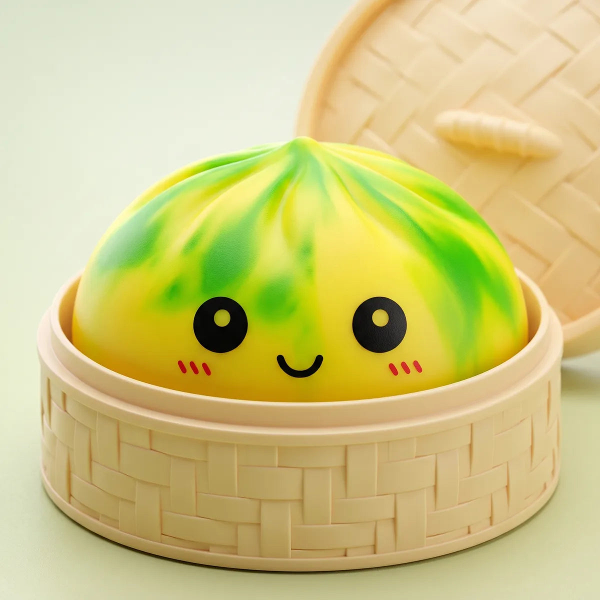 Zesty Yellow Tie Dye Dumpling Squishy — squishy dumpling toy