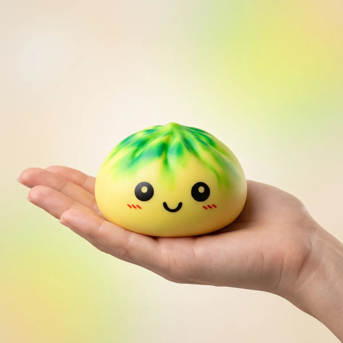 Zesty Yellow Tie Dye Dumpling Squishy — squishy dumpling toy