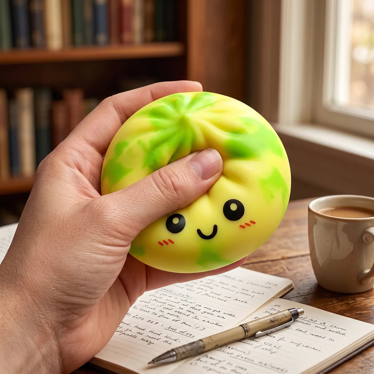 Zesty Yellow Tie Dye Dumpling Squishy — squishy dumpling toy