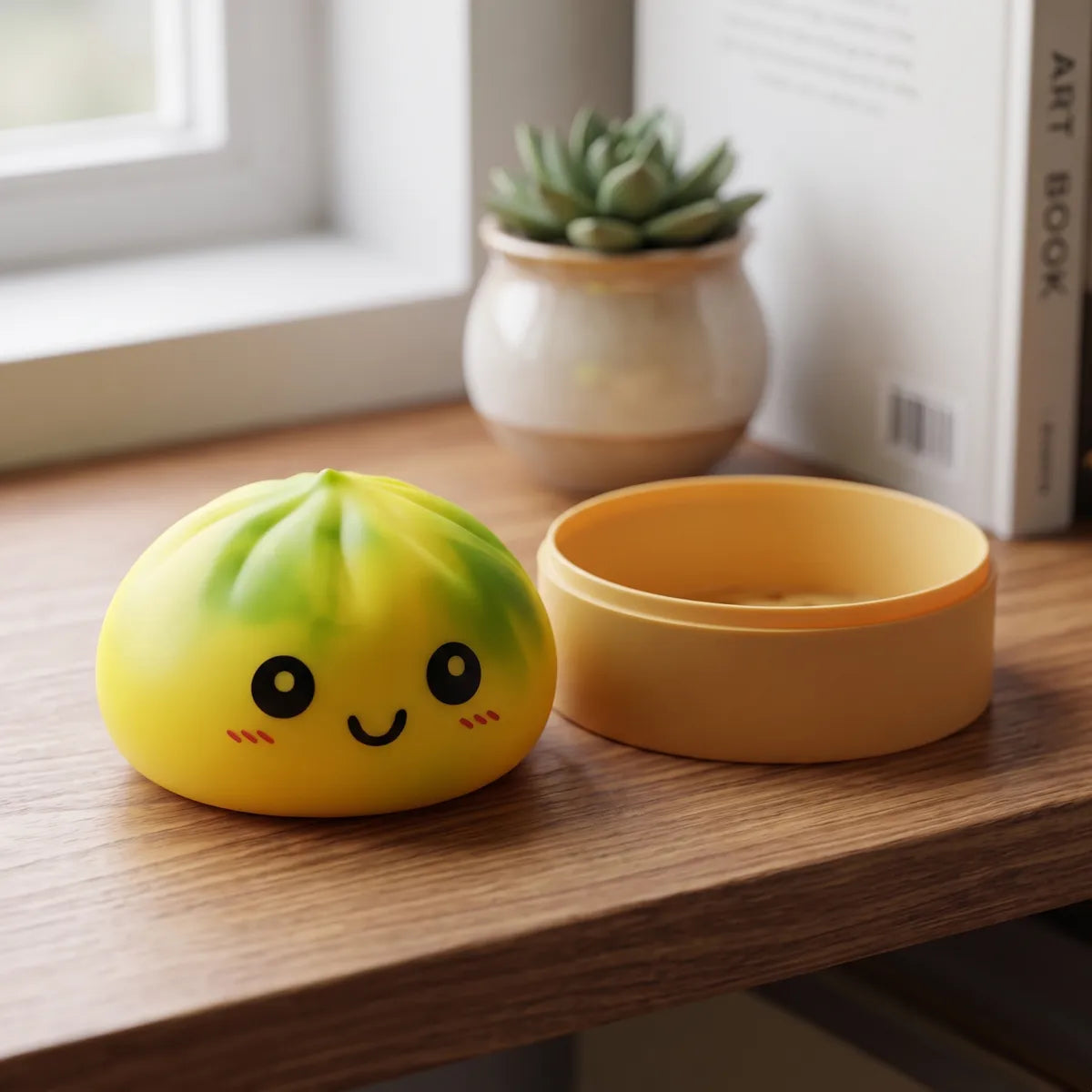 Zesty Yellow Tie Dye Dumpling Squishy — squishy dumpling toy