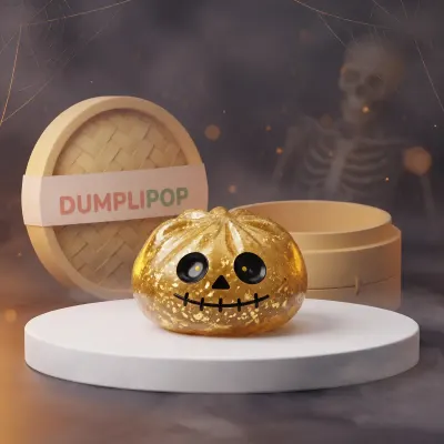 Golden Zombie Halloween Dumpling Squishy — squishy dumpling toy