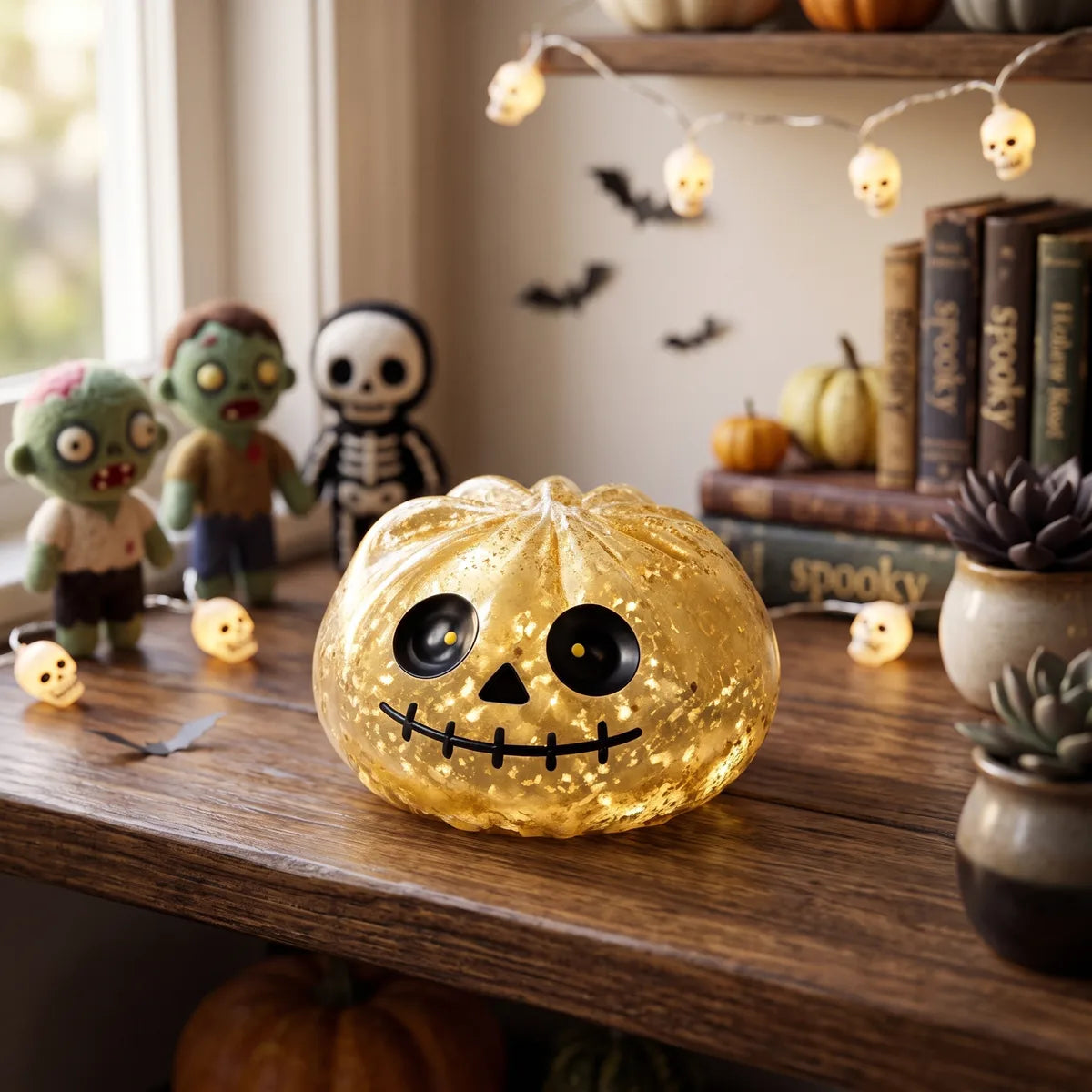 Golden Zombie Halloween Dumpling Squishy — squishy dumpling toy
